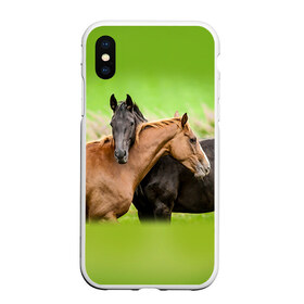 Чехол для iPhone XS Max матовый с принтом Лошади 2 в Екатеринбурге, Силикон | Область печати: задняя сторона чехла, без боковых панелей | horse | horseshoe | акварель | головалошади | грива | единорог | жеребец | животные | конь | лошадь | лошадьскрыльями | подкова | природа | рисуноккрасками