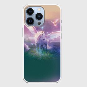 Чехол для iPhone 13 Pro с принтом Пегас в Екатеринбурге,  |  | horse | horseshoe | акварель | головалошади | грива | единорог | жеребец | животные | конь | лошадь | лошадьскрыльями | подкова | природа | рисуноккрасками
