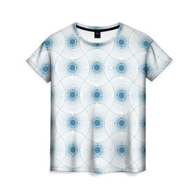 Женская футболка 3D с принтом Кружево в Екатеринбурге, 100% полиэфир ( синтетическое хлопкоподобное полотно) | прямой крой, круглый вырез горловины, длина до линии бедер | 