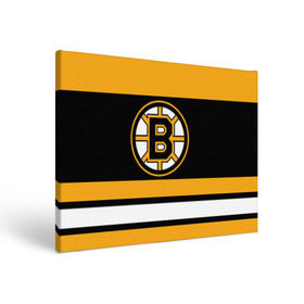 Холст прямоугольный с принтом Boston Bruins в Екатеринбурге, 100% ПВХ |  | Тематика изображения на принте: boston bruins | hockey | nhl | нхл | спорт | хоккей