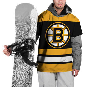 Накидка на куртку 3D с принтом Boston Bruins в Екатеринбурге, 100% полиэстер |  | boston bruins | hockey | nhl | нхл | спорт | хоккей