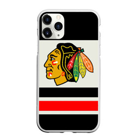 Чехол для iPhone 11 Pro матовый с принтом Chicago Blackhawks в Екатеринбурге, Силикон |  | Тематика изображения на принте: chicago blackhawks | hockey | nhl | нхл | хоккей