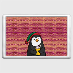Магнит 45*70 с принтом Пингвиня в Екатеринбурге, Пластик | Размер: 78*52 мм; Размер печати: 70*45 | Тематика изображения на принте: пингвин