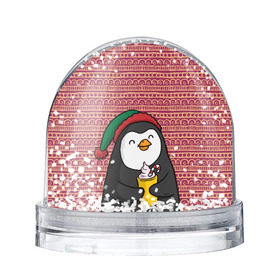 Снежный шар с принтом Пингвиня в Екатеринбурге, Пластик | Изображение внутри шара печатается на глянцевой фотобумаге с двух сторон | пингвин