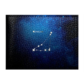 Обложка для студенческого билета с принтом Козерог в Екатеринбурге, натуральная кожа | Размер: 11*8 см; Печать на всей внешней стороне | Тематика изображения на принте: звезда | звезды | знак зодиака | козерог | космос | созвездие