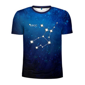 Мужская футболка 3D спортивная с принтом Дева в Екатеринбурге, 100% полиэстер с улучшенными характеристиками | приталенный силуэт, круглая горловина, широкие плечи, сужается к линии бедра | дева | звезда | звезды | знак зодиака | космос | созвездие
