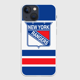 Чехол для iPhone 13 mini с принтом New York Rangers в Екатеринбурге,  |  | hockey | new york rangers | nhl | нхл | спорт | хоккей