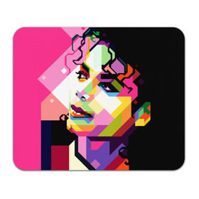 Коврик прямоугольный с принтом Майкл Джексон в Екатеринбурге, натуральный каучук | размер 230 х 185 мм; запечатка лицевой стороны | michael jackson | майкл джексон | поп арт | портрет