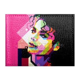 Обложка для студенческого билета с принтом Майкл Джексон в Екатеринбурге, натуральная кожа | Размер: 11*8 см; Печать на всей внешней стороне | Тематика изображения на принте: michael jackson | майкл джексон | поп арт | портрет