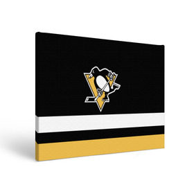 Холст прямоугольный с принтом Pittsburgh Penguins в Екатеринбурге, 100% ПВХ |  | Тематика изображения на принте: hockey | nhl | pittsburgh penguins | нхл | хоккей