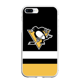 Чехол для iPhone 7Plus/8 Plus матовый с принтом Pittsburgh Penguins в Екатеринбурге, Силикон | Область печати: задняя сторона чехла, без боковых панелей | hockey | nhl | pittsburgh penguins | нхл | хоккей