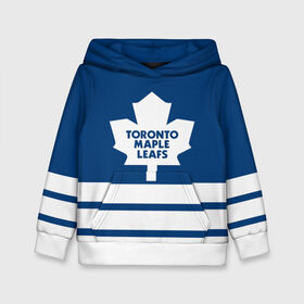 Детская толстовка 3D с принтом Toronto Maple Leafs в Екатеринбурге, 100% полиэстер | двухслойный капюшон со шнурком для регулировки, мягкие манжеты на рукавах и по низу толстовки, спереди карман-кенгуру с мягким внутренним слоем | hockey | nhl | toronto maple leafs | нхл | хоккей