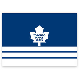 Поздравительная открытка с принтом Toronto Maple Leafs в Екатеринбурге, 100% бумага | плотность бумаги 280 г/м2, матовая, на обратной стороне линовка и место для марки
 | hockey | nhl | toronto maple leafs | нхл | хоккей