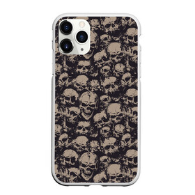 Чехол для iPhone 11 Pro матовый с принтом Черепа в Екатеринбурге, Силикон |  | Тематика изображения на принте: grunge | skull | skulls | гранж | череп | черепа