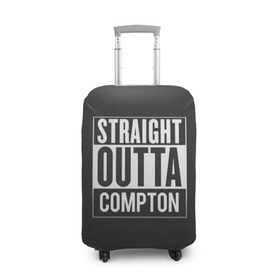 Чехол для чемодана 3D с принтом Straight Outta Compton в Екатеринбурге, 86% полиэфир, 14% спандекс | двустороннее нанесение принта, прорези для ручек и колес | compton | n.w.a. | nwa | outta | straight | голос улиц