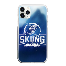 Чехол для iPhone 11 Pro матовый с принтом Лыжный спорт в Екатеринбурге, Силикон |  | extreme | ski | skiing | горнолыжное | горные лыжи | лыжник | фристайл | экстрим