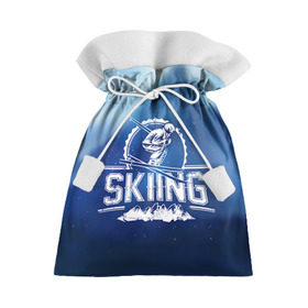 Подарочный 3D мешок с принтом Лыжный спорт в Екатеринбурге, 100% полиэстер | Размер: 29*39 см | extreme | ski | skiing | горнолыжное | горные лыжи | лыжник | фристайл | экстрим
