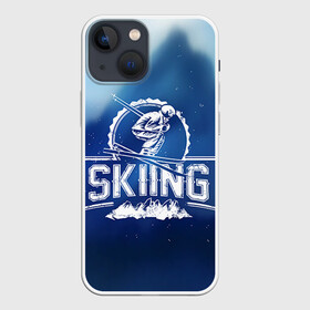 Чехол для iPhone 13 mini с принтом Лыжный спорт в Екатеринбурге,  |  | extreme | ski | skiing | горнолыжное | горные лыжи | лыжник | фристайл | экстрим