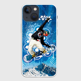 Чехол для iPhone 13 mini с принтом Экстрим в Екатеринбурге,  |  | extreme | snowboard | сноуборд | сноубордист | спорт | экстрим