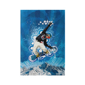Обложка для паспорта матовая кожа с принтом Экстрим в Екатеринбурге, натуральная матовая кожа | размер 19,3 х 13,7 см; прозрачные пластиковые крепления | Тематика изображения на принте: extreme | snowboard | сноуборд | сноубордист | спорт | экстрим