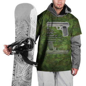 Накидка на куртку 3D с принтом ТТ в Екатеринбурге, 100% полиэстер |  | оружие | пистолет | тт | ттх | тульский токарев