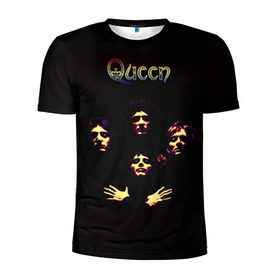 Мужская футболка 3D спортивная с принтом Queen в Екатеринбурге, 100% полиэстер с улучшенными характеристиками | приталенный силуэт, круглая горловина, широкие плечи, сужается к линии бедра | freddie | heavy | mercury | metal | queen | rock | квин | куин | меркури | меркюри | метал | рок | фредди меркьюри | фреди | хэви