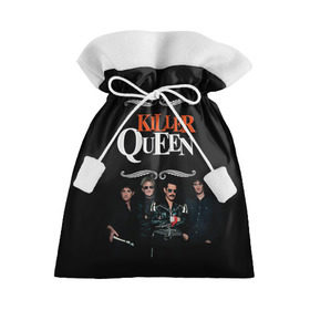 Подарочный 3D мешок с принтом Killer Queen в Екатеринбурге, 100% полиэстер | Размер: 29*39 см | freddie | heavy | mercury | metal | queen | rock | квин | куин | меркури | меркюри | метал | рок | фредди меркьюри | фреди | хэви