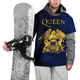Накидка на куртку 3D с принтом Группа Queen в Екатеринбурге, 100% полиэстер |  | freddie | heavy | mercury | metal | queen | rock | квин | куин | меркури | меркюри | метал | рок | фредди меркьюри | фреди | хэви