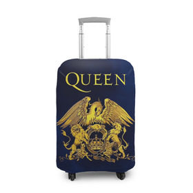 Чехол для чемодана 3D с принтом Группа Queen в Екатеринбурге, 86% полиэфир, 14% спандекс | двустороннее нанесение принта, прорези для ручек и колес | freddie | heavy | mercury | metal | queen | rock | квин | куин | меркури | меркюри | метал | рок | фредди меркьюри | фреди | хэви