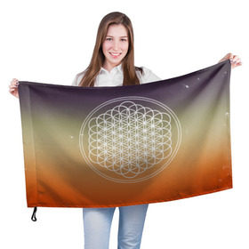 Флаг 3D с принтом Bring Me The Horizon в Екатеринбурге, 100% полиэстер | плотность ткани — 95 г/м2, размер — 67 х 109 см. Принт наносится с одной стороны | bmth | bring me the horizon | hardcore