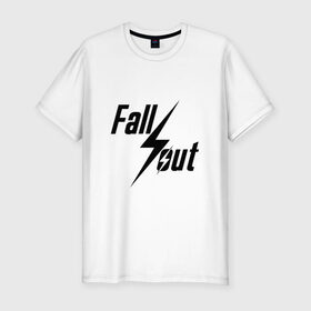 Мужская футболка премиум с принтом Fallout в Екатеринбурге, 92% хлопок, 8% лайкра | приталенный силуэт, круглый вырез ворота, длина до линии бедра, короткий рукав | 