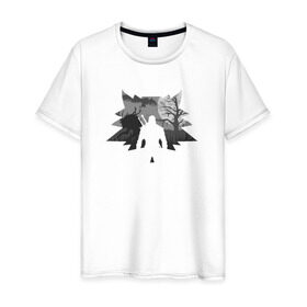 Мужская футболка хлопок с принтом The Witcher в Екатеринбурге, 100% хлопок | прямой крой, круглый вырез горловины, длина до линии бедер, слегка спущенное плечо. | ведьмак