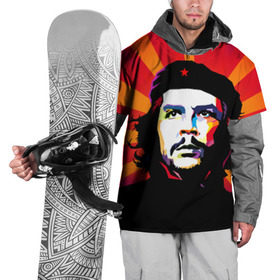Накидка на куртку 3D с принтом Че Гевара в Екатеринбурге, 100% полиэстер |  | куба | поп арт | революционер | чегевара