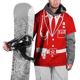 Накидка на куртку 3D с принтом Мундир в Екатеринбурге, 100% полиэстер |  | 23 февраля | армия | защитник | муднир | мужской праздник | мужчине | одежда | отечества | подарок