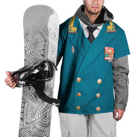 Накидка на куртку 3D с принтом Китель в Екатеринбурге, 100% полиэстер |  | Тематика изображения на принте: 23 февраля | армия | защитник | китель | муднир | мужской праздник | мужчине | одежда | отечества | подарок