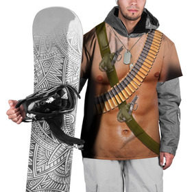 Накидка на куртку 3D с принтом Солдат в Екатеринбурге, 100% полиэстер |  | Тематика изображения на принте: 23 февраля | армия | граната | защитник | мужской праздник | мужчине | отечества | подарок | пуля | солдат
