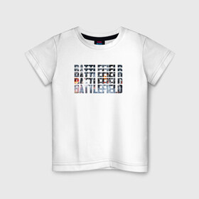 Детская футболка хлопок с принтом Battlefield в Екатеринбурге, 100% хлопок | круглый вырез горловины, полуприлегающий силуэт, длина до линии бедер | 1 | 2 | 3 | batlefield | батлфилд | баттлфилд