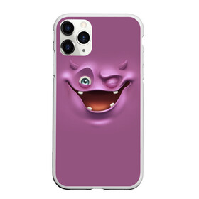 Чехол для iPhone 11 Pro Max матовый с принтом Пластилиновый смайл в Екатеринбурге, Силикон |  | глаза | мульт | рожица | рот | смайл | улыбка