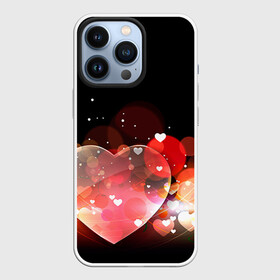Чехол для iPhone 13 Pro с принтом Сердца в Екатеринбурге,  |  | Тематика изображения на принте: 14 февраля | love | валентин | влюбленные | любовь | сердечко | сердце