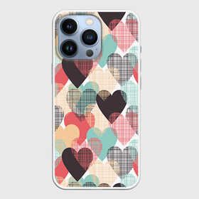 Чехол для iPhone 13 Pro с принтом Сердечки в Екатеринбурге,  |  | Тематика изображения на принте: 14 февраля | love | валентин | влюбленные | любовь | сердечко | сердце