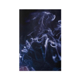 Обложка для паспорта матовая кожа с принтом Синий дым в Екатеринбурге, натуральная матовая кожа | размер 19,3 х 13,7 см; прозрачные пластиковые крепления | темный