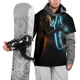 Накидка на куртку 3D с принтом Razor and shadow fiend в Екатеринбурге, 100% полиэстер |  | Тематика изображения на принте: dota 2 | razor | shadow fiend | дота 2