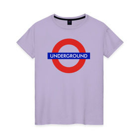Женская футболка хлопок с принтом Underground в Екатеринбурге, 100% хлопок | прямой крой, круглый вырез горловины, длина до линии бедер, слегка спущенное плечо | hip hop | rap | russian | андеграунд