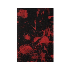 Обложка для паспорта матовая кожа с принтом Следы крови в Екатеринбурге, натуральная матовая кожа | размер 19,3 х 13,7 см; прозрачные пластиковые крепления | Тематика изображения на принте: blood | кровь | следы