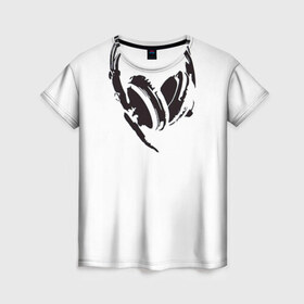 Женская футболка 3D с принтом Наушники в Екатеринбурге, 100% полиэфир ( синтетическое хлопкоподобное полотно) | прямой крой, круглый вырез горловины, длина до линии бедер | hipster | music | музыка | наушники | хипстер