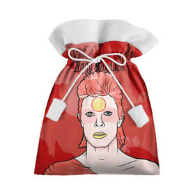 Подарочный 3D мешок с принтом Ziggy Stardust в Екатеринбурге, 100% полиэстер | Размер: 29*39 см | Тематика изображения на принте: bowie | david | ziggy stardust | боуи | дэвид | музыкант | певец | рок