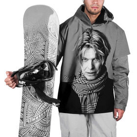 Накидка на куртку 3D с принтом Дэвид Боуи в Екатеринбурге, 100% полиэстер |  | bowie | david | боуи | дэвид | музыкант | певец | рок