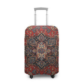 Чехол для чемодана 3D с принтом Красивый ковер в Екатеринбурге, 86% полиэфир, 14% спандекс | двустороннее нанесение принта, прорези для ручек и колес | ковер | настенный ковер