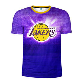 Мужская футболка 3D спортивная с принтом Los Angeles Lakers в Екатеринбурге, 100% полиэстер с улучшенными характеристиками | приталенный силуэт, круглая горловина, широкие плечи, сужается к линии бедра | basketball | la | lakers | los angeles | nba | баскет | баскетбол | баскетбольный | лейкерс | нба | спорт