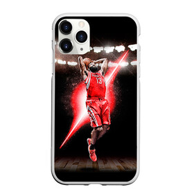 Чехол для iPhone 11 Pro матовый с принтом Бросок в Екатеринбурге, Силикон |  | basketball | nba | баскет | баскетбол | баскетбольный | нба | спорт